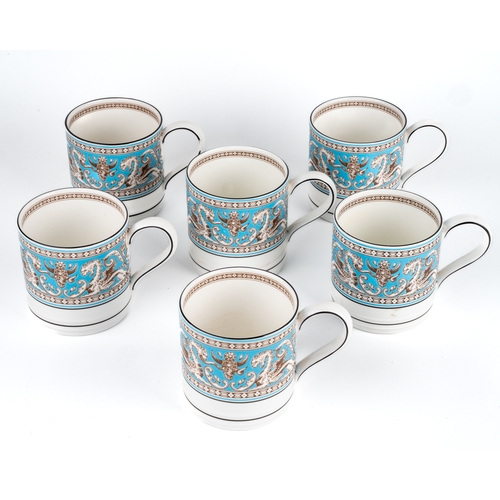 400 - A Set of 6 Wedgwood Florentine large mugs.