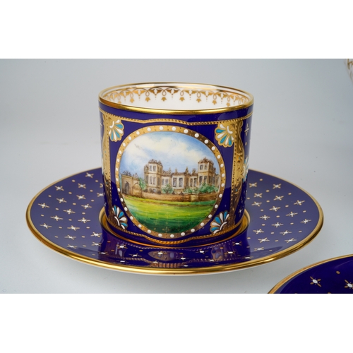 457 - Stefan Nowacki for Lynton - a rare Lynton porcelain boxed coffee set for six, hand painted by Stefan... 