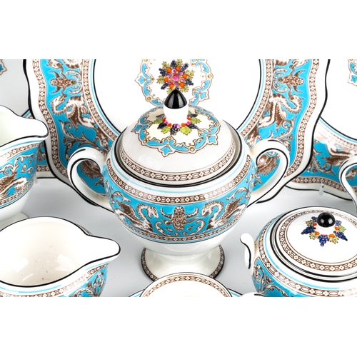 482 - Wedgwood Florentine  porcelain  coffee set, to include 2 coffee pots, 2 lidded sugar pots, 3 sizes o... 