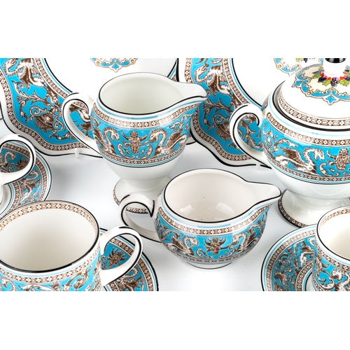 482 - Wedgwood Florentine  porcelain  coffee set, to include 2 coffee pots, 2 lidded sugar pots, 3 sizes o... 