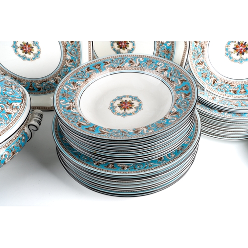 484 - A large collection of Wedgwood Florentine porcelain dinner wears including 3 large tureens, large sa... 