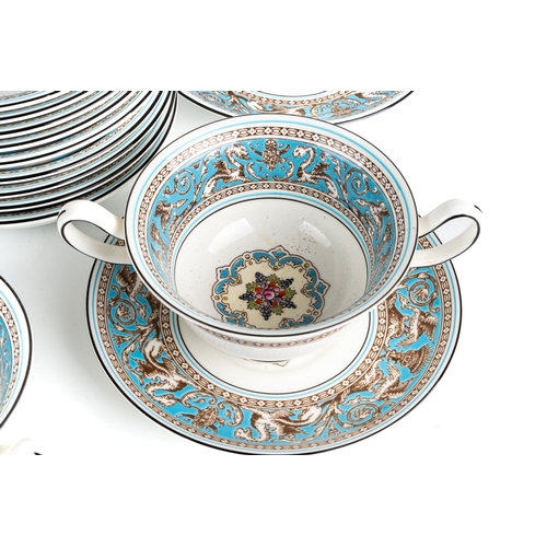 484 - A large collection of Wedgwood Florentine porcelain dinner wears including 3 large tureens, large sa... 