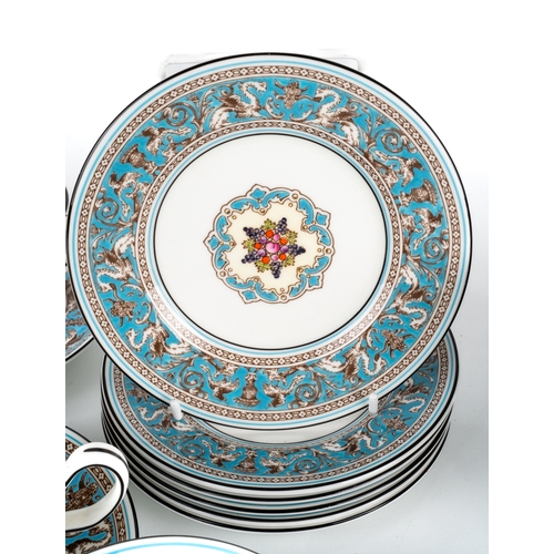 484 - A large collection of Wedgwood Florentine porcelain dinner wears including 3 large tureens, large sa... 