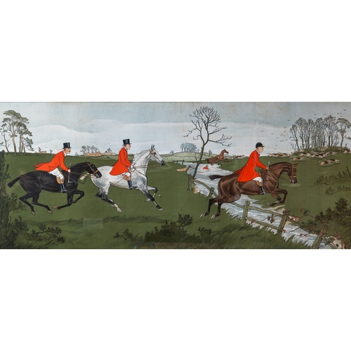 626 - Charles Baldock
Fox Hunting Scenes (Covert, Chase and Gone to Ground)
a set of three lithographs, 37... 