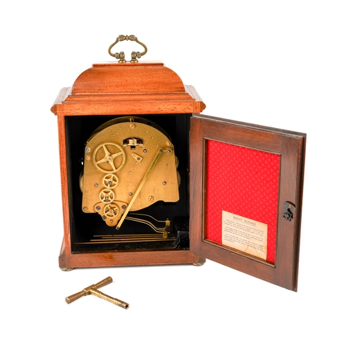 674 - An Elliott eight-day Westminster chime bracket clock, in walnut case, having platform escapement