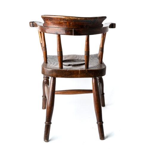 706 - An early 19th Century child's potty chair, complete with the lid, approx 51cm tall at the back