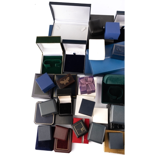 27 - A collection of empty jewellery boxes