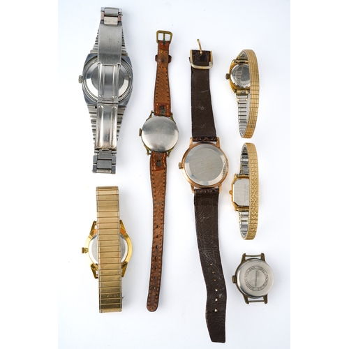 118 - A collection of ladies and gents wristwatches, including Seconda Automatic, Evertite, etc