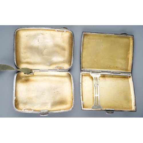 151 - A group of early 20th Century silver to include two cigarette cases, a child's bangle and a Georgian... 