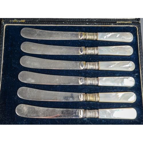 155 - A set of five George VI teaspoons, hallmarked Sheffield, 1940, cased (1 missing); three 19th Century... 