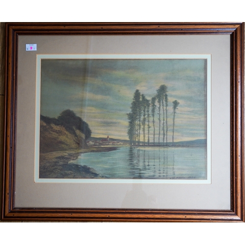 192 - A collection of various 20th Century watercolours and prints to include: after Homer Dodge Martin - ... 