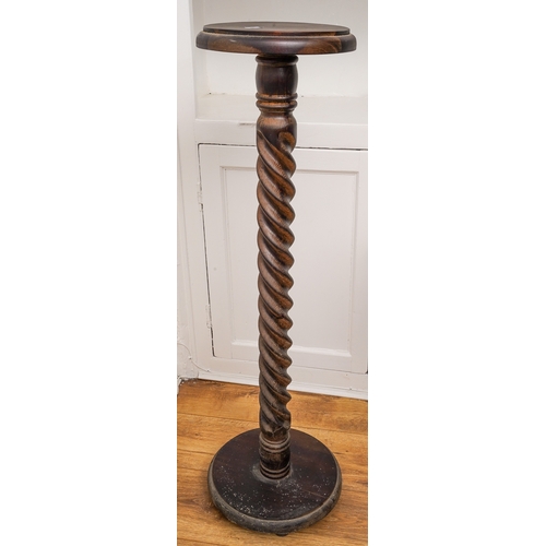 194 - A Collector's lot, to include cast meat hook, a champagne /ice bucket on stand and wooden torchere s... 