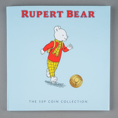 221 - Rupert Bear: The 50p Coin Collection with five encapsulated coins, comprising 'Rupert bear', 'Podgy ... 