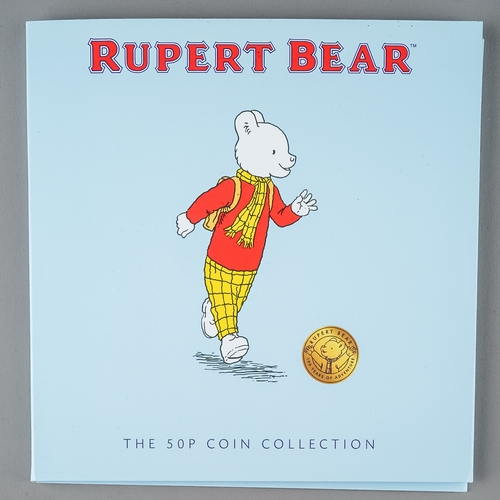 223 - Rupert Bear: The 50p Coin Collection, with five encapsulated coins, comprising 'Rupert bear', 'Podgy... 