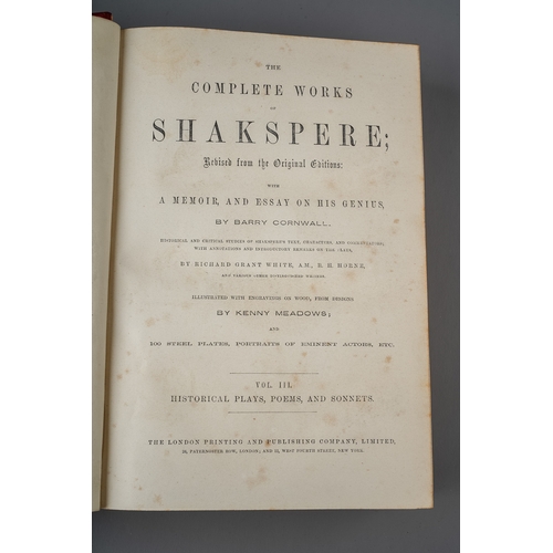 225 - The Complete Works of Shakespeare, Vols I, II & III (Comedies, Tragedies and Historical plays, poems... 