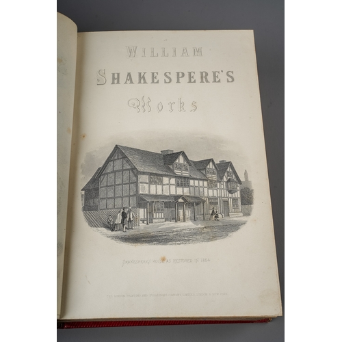 225 - The Complete Works of Shakespeare, Vols I, II & III (Comedies, Tragedies and Historical plays, poems... 