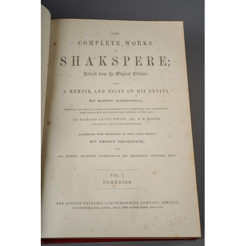 225 - The Complete Works of Shakespeare, Vols I, II & III (Comedies, Tragedies and Historical plays, poems... 