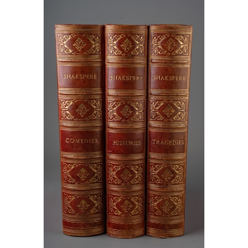 225 - The Complete Works of Shakespeare, Vols I, II & III (Comedies, Tragedies and Historical plays, poems... 