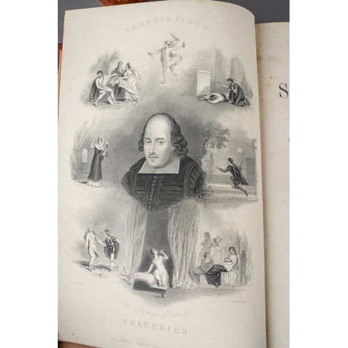 225 - The Complete Works of Shakespeare, Vols I, II & III (Comedies, Tragedies and Historical plays, poems... 