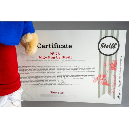 251 - Algy Pug by Steiff, boxed with certificate no: 75