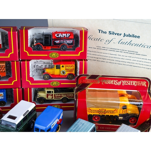 256 - A large collection of model vehicles, including Corgi Classics and Commercials, Days Gone, Cameo, et... 