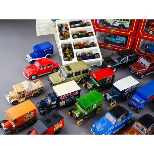 256 - A large collection of model vehicles, including Corgi Classics and Commercials, Days Gone, Cameo, et... 