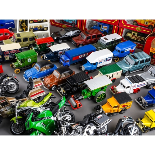 256 - A large collection of model vehicles, including Corgi Classics and Commercials, Days Gone, Cameo, et... 