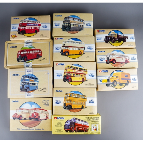 256 - A large collection of model vehicles, including Corgi Classics and Commercials, Days Gone, Cameo, et... 