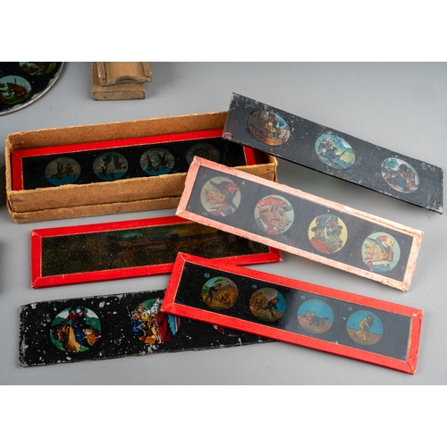 328 - A collection mainly German early 20th Century magical lantern slides including The Indcol 