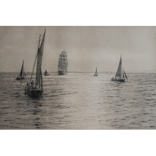 389 - Rowland Langmaid (1897-1956)
The Silver Solent and In the path of the Sun, a pair
dry point etchings... 