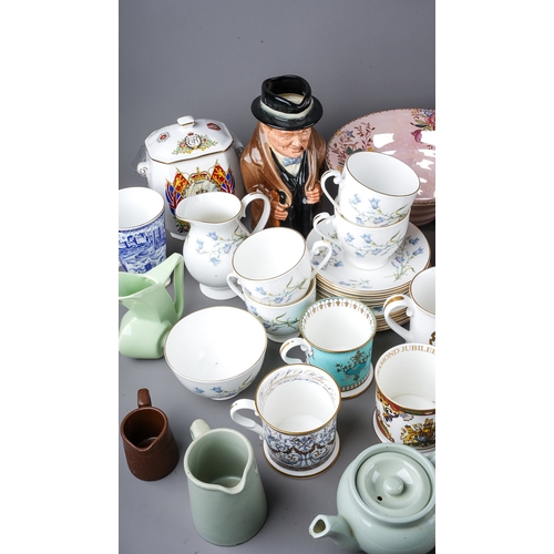 405 - A collection of ceramics to include: Royal Doulton large Winston Churchill character jug, stamped to... 