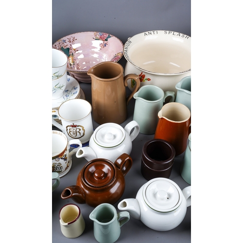 405 - A collection of ceramics to include: Royal Doulton large Winston Churchill character jug, stamped to... 