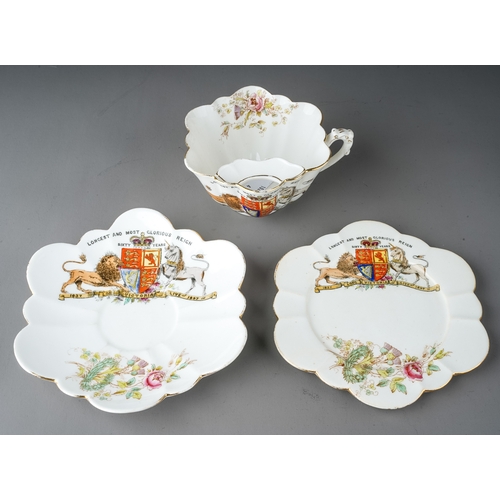 450 - Royal Interest: a collection of ceramics to include: 
1. Paragon china trio commissioned to celebrat... 