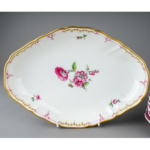 459 - A bundle of high quality Victorian porcelain to include 6 pink white floral Coalport plates, 1 KPM (... 