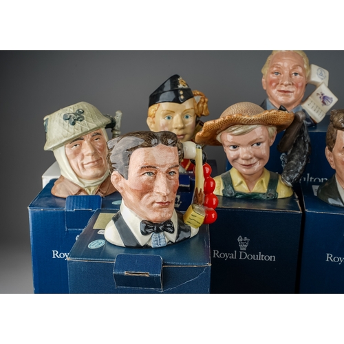 496 - Collection of Royal Doulton small character jugs, all boxed except one to include: 
1. Jane Seymour ... 