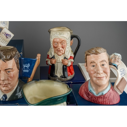 496 - Collection of Royal Doulton small character jugs, all boxed except one to include: 
1. Jane Seymour ... 