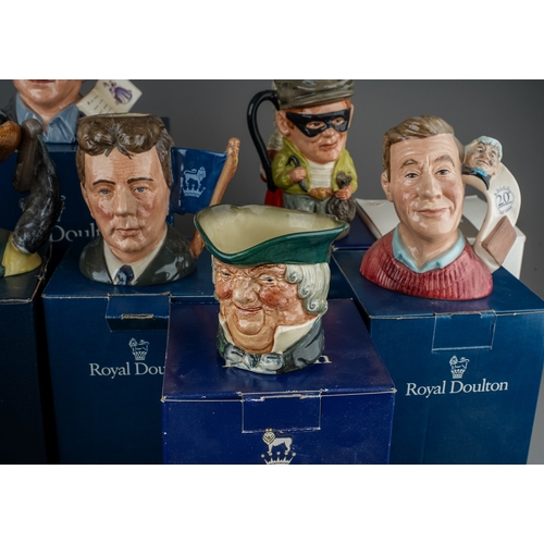 496 - Collection of Royal Doulton small character jugs, all boxed except one to include: 
1. Jane Seymour ... 