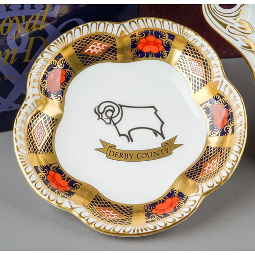 497 - A Royal Crown Derby limited edition commemorative bowl for Derbyshire County Cricket Club Centenary ... 