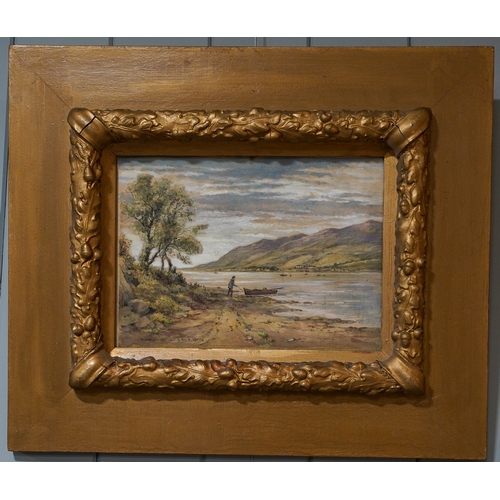 659 - A pair of E A Krause, South and North Windermere
watercolours, in gilt frames, inner measures 28 x 2... 