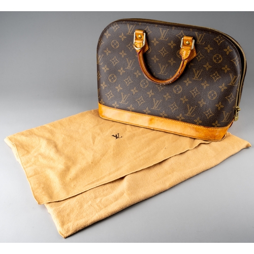 676 - Louis Vuitton - a monogram Alma handbag, the domed shaped satchel designed with maker's classic mono... 