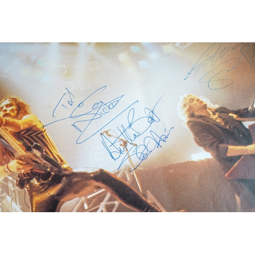 385A - Iron Maiden: World Piece Tour 83 tour book signed with dedication by all members of the band and a W... 