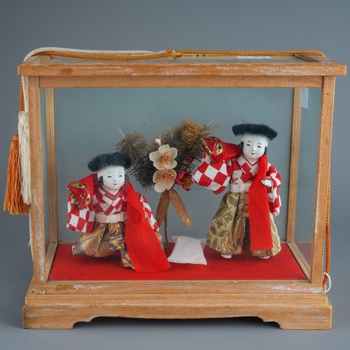 242 - Japanese Hina Ningyo cased dolls