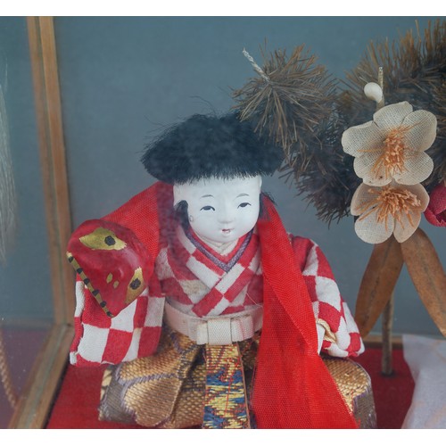 242 - Japanese Hina Ningyo cased dolls