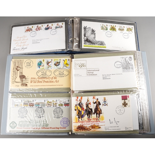 21 - Two albums of English First Day Covers, 1970s and 80s notable exception George VI & Queen Elizabeth ... 