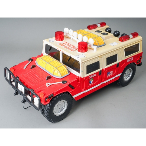 65 - Tonka Toys.  A large scale later issue with plastic body Fire Rescue truck (1)