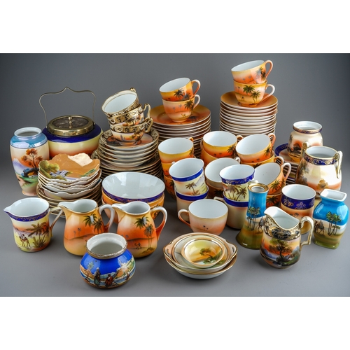 162 - Large amount of Noritake porcelain and similar, circa 1920s (including some Noritake vases)