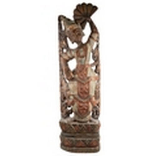 200 - Large carved hardwood figure, Thai 20th century, approx. 103 cm