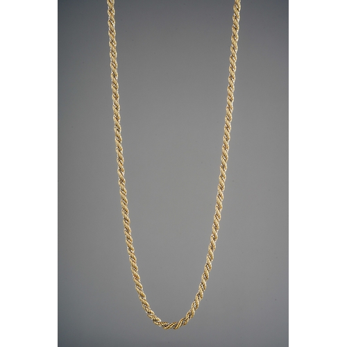 40 - A 9ct rope twist necklace, 7.8g