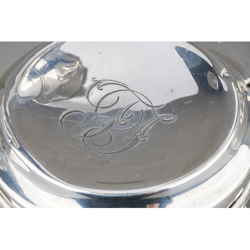 222 - A group of silver to include: Edwardian seal wax holder, circular with gadroon border, hallmarked Ch... 