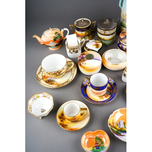 89 - An extensive collection of 20th Century Japanese Noritake china tea wares, various patterns (3 boxes... 